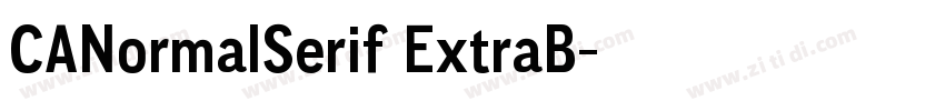 CANormalSerif ExtraB字体转换